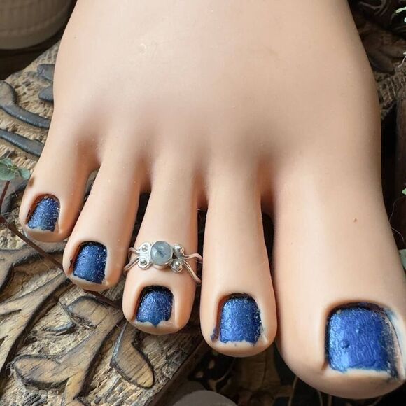 Moonstone Sterling Silver Toe Ring - Picture 1 of 5